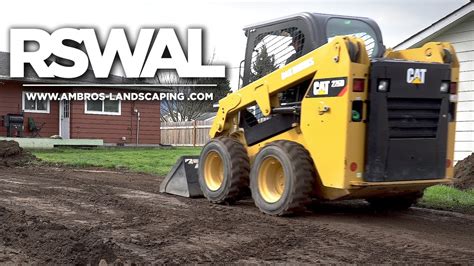 can a skid steer level land|skid steer bucket yard grading.